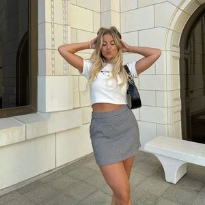 BNWT abercrombie plaid skort